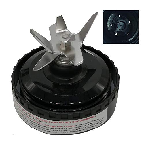 Replacement blade with Draining rack Nutri Blender Pro Extractor Blades for Ninja fit Nutri NINJA FIT 700 Watt 2 in 1 Blender QB3000/ QB3000SSW 30/ QB3000QR 30/ QB3001SS 30/ QB3000QBK /QB3004/QB3005