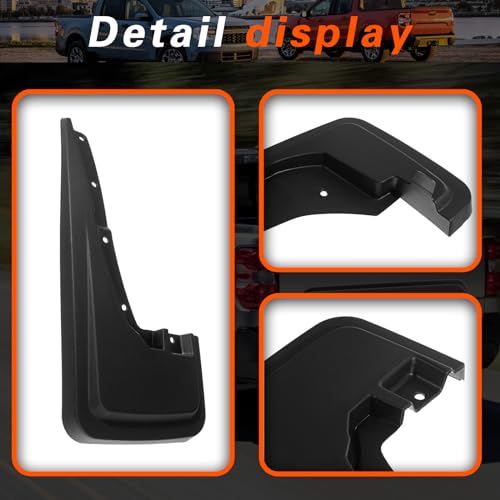 Image of Mud Flaps for Trucks Mud Guards Compatible with Ford Maverick 2022 2023 Set of 4 NZ6Z-16A550-AA NZ6Z-16A550-BA Splash Guards 4pcs Front & Rear Side, ZX-DNB-Maverick23