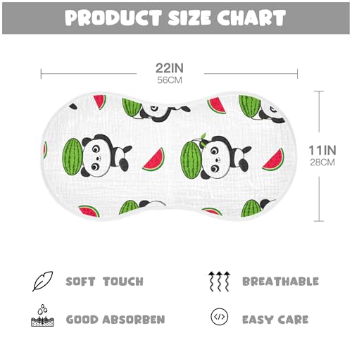 xigua Adorable Pandas Baby Burp Cloths for Newborn Boys and Girls 2 Pack, Soft & Absorbent Cotton Baby Burp Cloth, Baby Washcloths, Newborn Towel, Burp Rags4