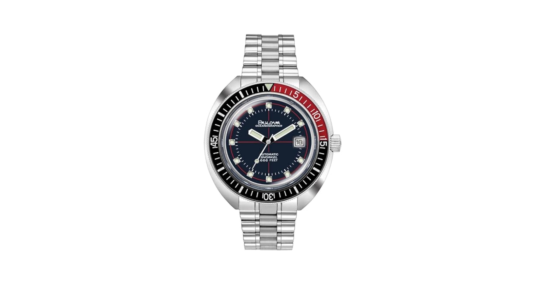 メシア666 Bulova Oceanographer Automatic GMT Gray White Dial Sapphire