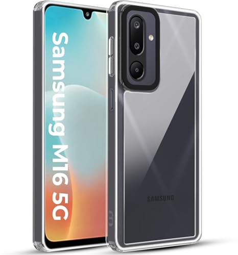 Image of A rtistque Ultra Stylish Back Cover Case for Samsung Galaxy M16 5G / F16 5G | Premium Shockproof TPU | Protective Design | Samsung M16 Back Cover - White