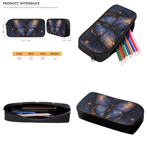 Aesthetic Butterfly Backpack for Elementary School Girls Cute 4 Pcs School Backpack Set Girls Bookbag Age 10-12 Travel Daypack Aesthetic School Bag and Lunch Box Set for Teen Women3