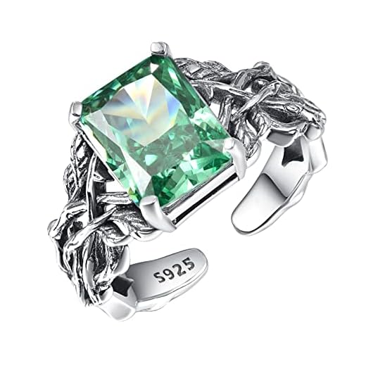 TANGPOET Anillo Árbol de la Vida Plata 925 Anillo Mujer Yggdrasil Famill Joyería para Mujer, Plata de ley