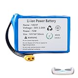 LopLox 36V 2.0Ah Hoverboard Battery with XT60 Plug, Replacement for General Purpose Rechargeable Battery (Fits 36V Hoverboard Models)