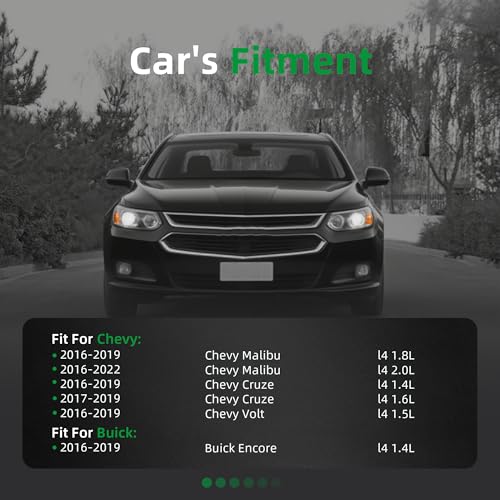 Image of Head Gasket with Bolts Set 2016-2024 for Chevy Malibu /Cruze /Volt L4 1.4L 1.5L 1.6L 1.8L 2.0L, 2016-2019 for Buick Encore l4 1.4L, OE 12709179 12687228(18pcs)