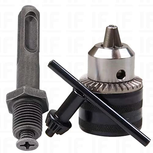 Kit Adaptador 4 Peças Mandril 1/2 SDS Plus Pino Aperto Universal KaQi