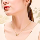 TIESOME Goldene Halskette Damen, Kette Damen Schleifenhalskette Zierliche Verstellbare Chokerkette Süße Kleine Kette Schleife Für Frauen Anhänger Eleganter Schmuck Geschenk Trendiges