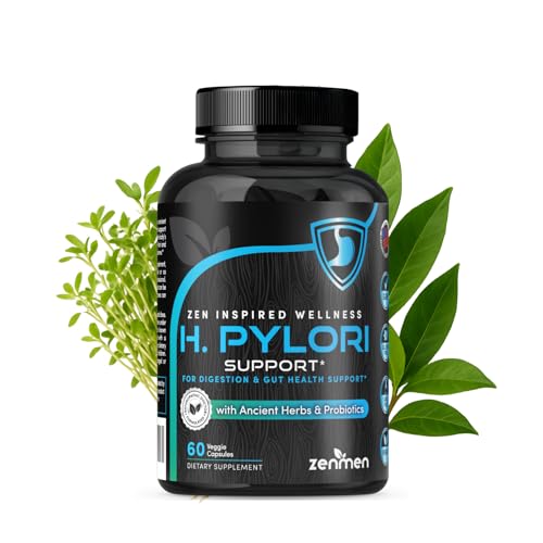 Zenmen H. Pylori Support | Lactobacillus Reuteri Probiotic with Mastic Gum for Digestion & GI Health