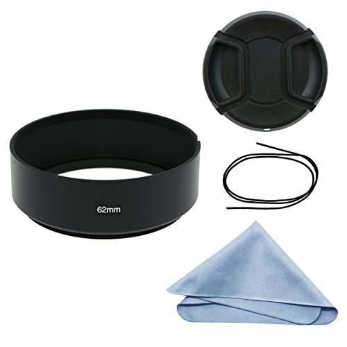 Sioti 62Mm Lens Hood, Matte Treatment Inside, Aluminum Material, Compatible With All Camera Lens S/C/N/F/O/P Etc.(62Mm) #TOP8