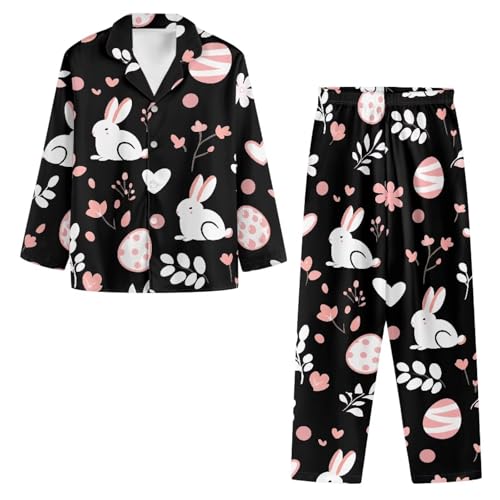 Kathyboom Soft Women's Pajamas 2 Piece Long Sleeve Pajama Set Casual for Women XS-4XL 