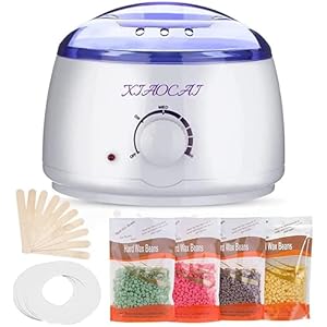 Wachswärmer Haarentfernungs-Wachsset Heißwachsheizung für Salon Spa und Haushalt Wachsheizung für die schnelle Haarentfernung von Körper, Beinen und Bikini