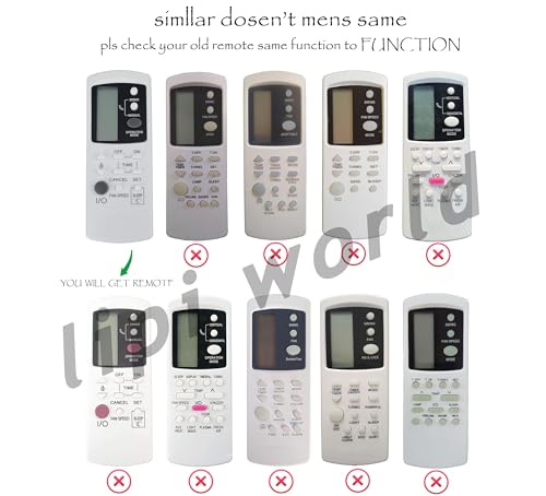 Image of LipiWorld 39A AC Remote Control (Old Remote Exactly Same Remote Will Only Work) Compatible for Bluestar AC Remote