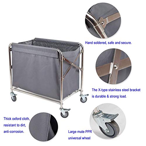 Carretilla plegable para hotel en acero inox y oxcloth miniatura 5