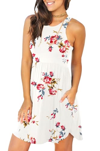 Image of HiMONE Vacation Dresses for Women 2025 Summer Dress Women's Casual Sundresses Casual Beach Petite Sun Dress XS-2XL