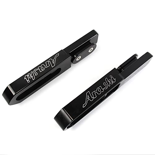 Black 4"-8.3″ Swingarm Extensions Compatible with Suzuki GSXR 600 750 2020-2024, CNC Aluminum