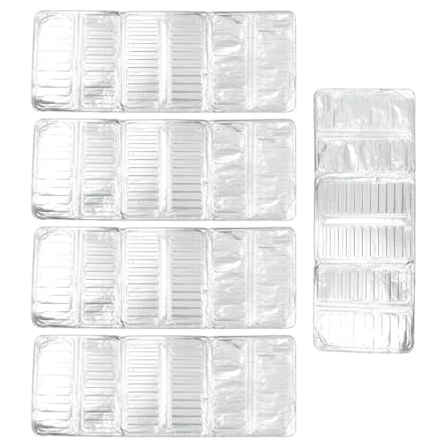 PLAFOPE Placas Deflectoras de Aceite para Cocina 5piezas de Aluminio, Fáciles de Limpiar y Eliminan Salpicaduras, Ideales para Proteger la Estufa Hogar