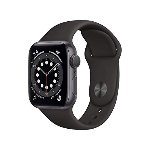 Apple Watch Series 6 (GPS, 40MM) Cassa in Alluminio Grigio Siderale con Cinturino Sport Nero (Ricondizionato)