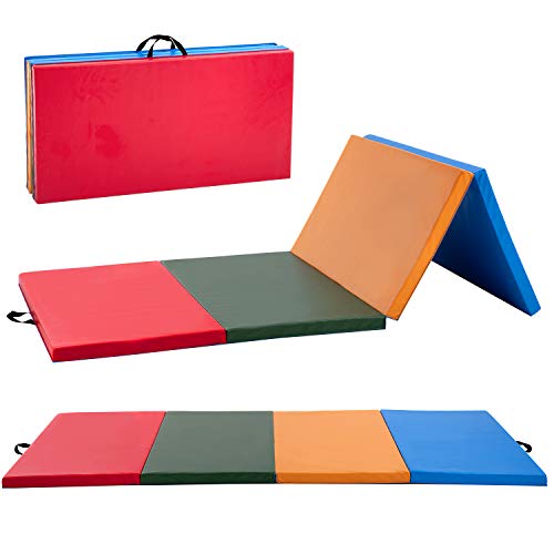 Buy BestMassage Gymnastics Mat 4x8x2 Tumbling Mat Gym Mat 4 Foldding