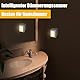emotionlite Nachtlicht Steckdose mit Dämmerungssensor, 4 Stück Helligkeit Stufenlos Einstellbar Sehr gut für Kinderzimmer, Treppenaufgang,Schlafzimmer, Küche, Orientierungslicht,WarmWeiß