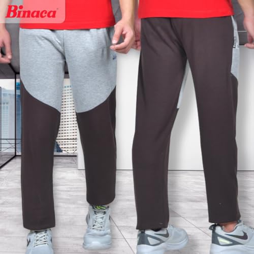 Image of Binaca Designer Men's Joggers - Slim Fit Athletic Sweatpants, Breathable Cotton Jogger Pants for Workout, Casual & Gym Wear | Stylish Drawstring Track Pants