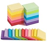 12 Couleur Vive: Les 12 blocs-notes sont disponibles en 12 couleurs - grand rouge, violet clair, violet foncé, jaune clair, jaune foncé, bleu clair, bleu foncé, rose, vert clair, vert foncé, orange, rose - des couleurs vives et éclatantes qui facilitent la lecture de vos notes.