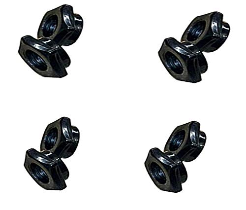 SUPRO Plastic Anti-Slip Spin-Lock Collar Hex Nut Screw Clamp for Dumbbell Weight Lifting (Fit for 26mm Rod Only, Black)- 8 Pc-image-48