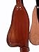 Generic Saddle FENDERS Western Roping Ranch Barrel Racing Trail Pleasure Tooled Rough Out Leather Replacement TACK Repair Pair (Sea Shell Tooled Border), Adult, Black , Brown , Tan