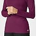WonderWink Layers Women’s Silky Long Sleeve Tee — Wine, Small
