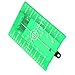 Cross Line Visibility Tool - Magnetic Target Plate for Level Meter, with Double Scale Inch and CM Measurement and Fold Out Floor Stand for Industrial Leveling and Alignment (Green target board)