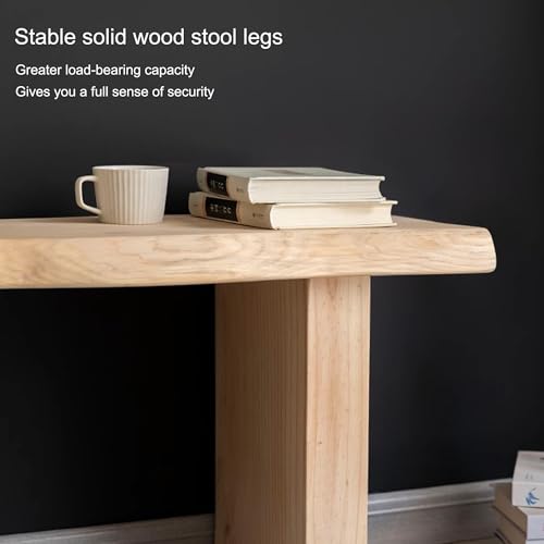 WXZXWXZX Banco de Madera Recibidor Banco Comedor Banco Pie de Cama Banqueta Dormitorio Taburete Tocador Otomana para Vestidor Sala de Estar Salón(140cm(55in)) - imagen 6