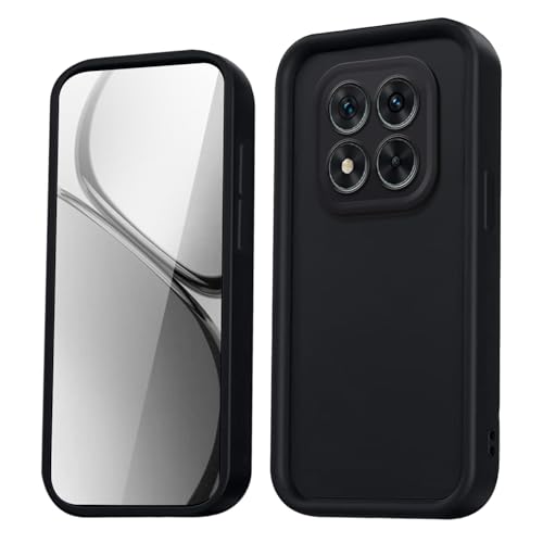 Custodia per Xiaomi Redmi Note 14 Pro 5G POCO X7 5G Cover Carcasa Anticaduta con Bordi Rinforzati e Design Semplice - silicone nero