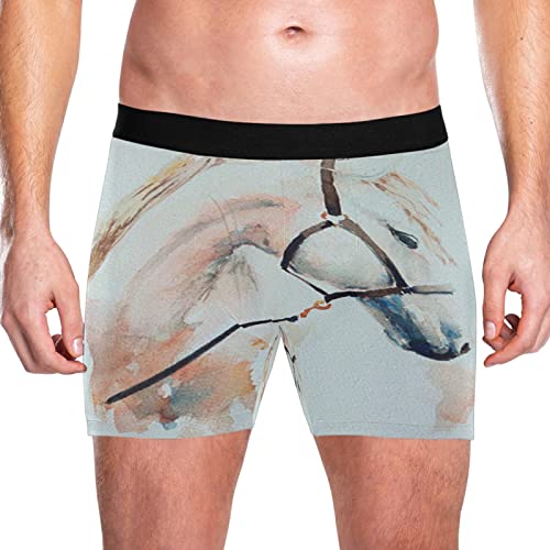 Calzoncillos bóxer para hombre elásticos tacto ultrasuave diseño arte de corcel 2