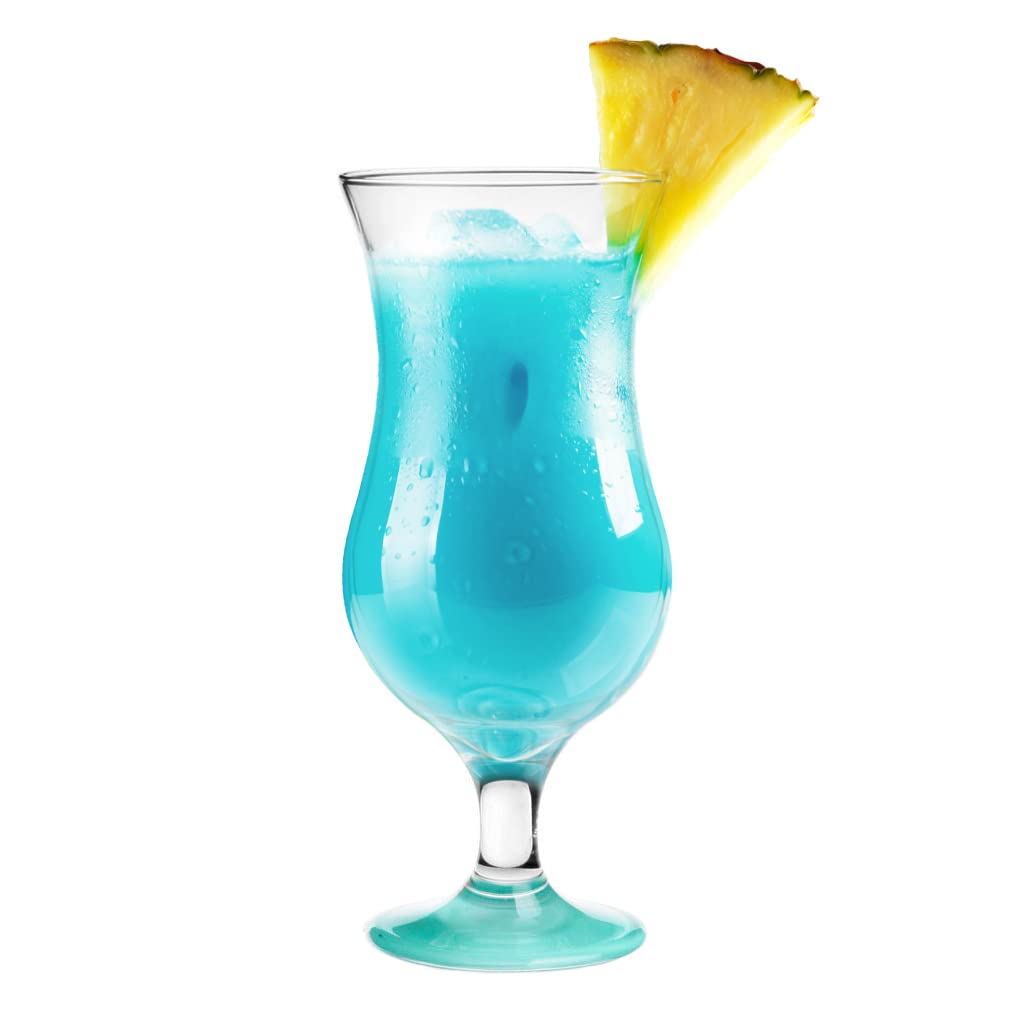 Glasmark Lot De 6 Verres à Cocktail à Pied 420 Ml - Dégradé Rose Et Turquoise, Verres à Jus/Soda Transparents Verre Cocktail