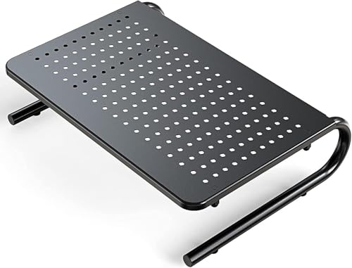 HUANUO Monitor Riser for Desk, Desk Organizer,Laptop Shelf w/Vented for Screen, Computer Stand for...