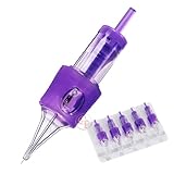 Purple Universal Tattoo Cartridge Needles Set, Silicone Anti-Slip for SMP Machines, Permanent Makeup & Scalp Micro Pigmentation, Hairline Tattoo Needles for Beauty Salons & Professionals