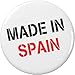 Made in Spain 1.25â€ Pinback Button Pin Born Raised Pride Country