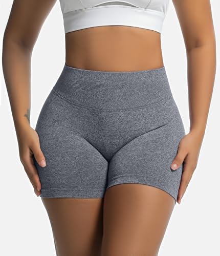 OVESPORT 3 Pack Women's Seamless Workout Shorts High Waisted Scrunch Butt Lifting Gym Booty Yoga Short Pants2