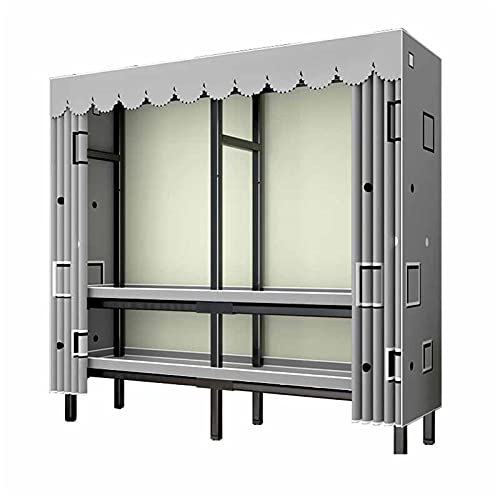 Armoire vêtements pliable 175x180 grand organiseur rangement portable chambre