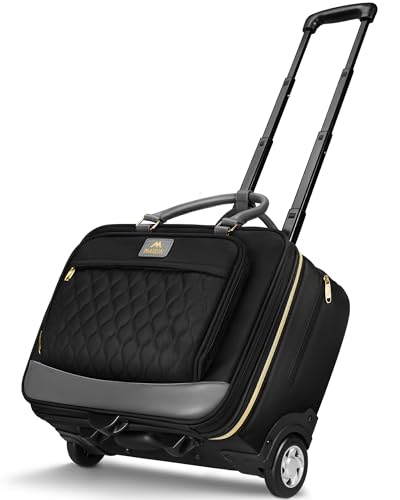 MATEIN Rolling Briefcase with Large Wheels 17.3-inch