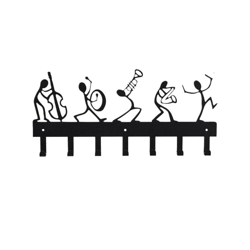 Cintre mural décoratif motif musique, une idée cadeau originale en métal