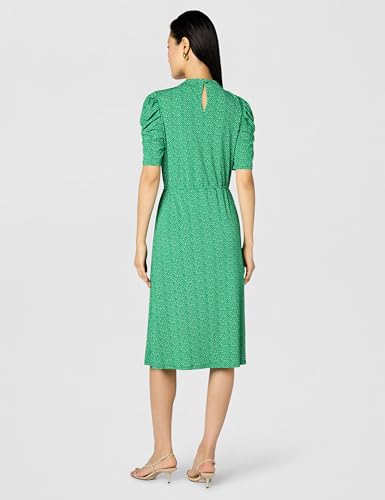 Image of Adrianna Papell Women's Ruffle Neck Short Sleeve Dress