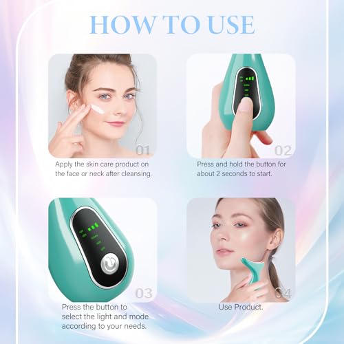 CNBHEABY Facial Massager, Portable Face Neck Massager Wand for Skin Care at Home — view 4