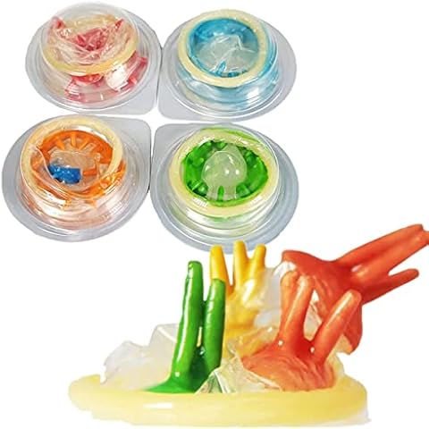 4 stück Kondome, Besonders Empfindlich Spike Kondom Adult Sex G-Punkt stimulieren Condom Cover