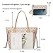 Lacel Urwebin Handbags for Women Designer Fashion Purses Top Handle Satchel Shoulder Bags 2pcs with Small Wallet (White)