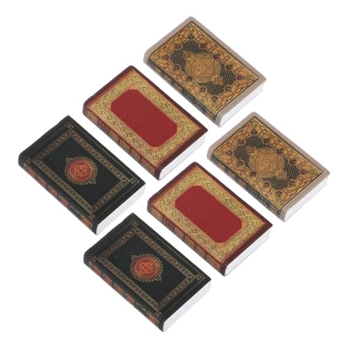 Facili da posizionare: questi libri in miniatura sono progettati per essere facilmente esposti su varie superfici, eliminando la necessità di girare le pagine, persone della casa delle bambole, ghirlanda di libri