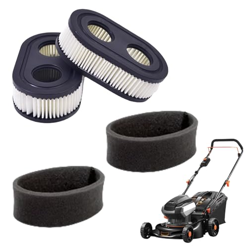 2 Stück Luftfilter Rasenmäher Luftfilter für Briggs Stratton Rasenmäher Filter Rasenmäherfilter Ersatzteile Filterpatrone Rasenmäher-Luftfilter Gartenmaschinen Filter Kompatibel für Garten Ersatzteile