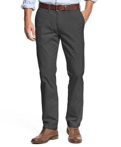 Ajustee Tapered Leg Chinos Charcoal 