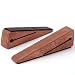 Door Stopper Decorative Doorstop Wedge- Pack of 1, Multi Surface Wooden Door Stop with Elastic Rubber Band, Non-Slip Door Stops with Heavy Duty, Quality Design for All Surfaces (Brown,1)