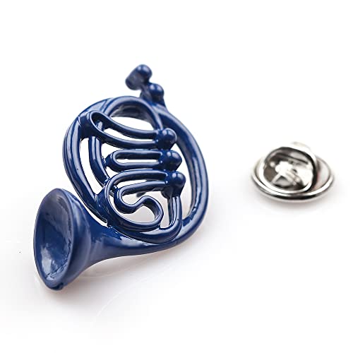 Coeyos Spilla Corno Blu Francese Metallo Nichel Free How I Met Your Mother HIMYM Francese alla fine Arriva Mamma Blue French Horn Fantasy Pop Cosplay， Boquite Spilla per Spilla Blu