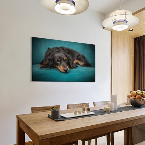 Poster teckel sur toile impression d'art mural chic - 3